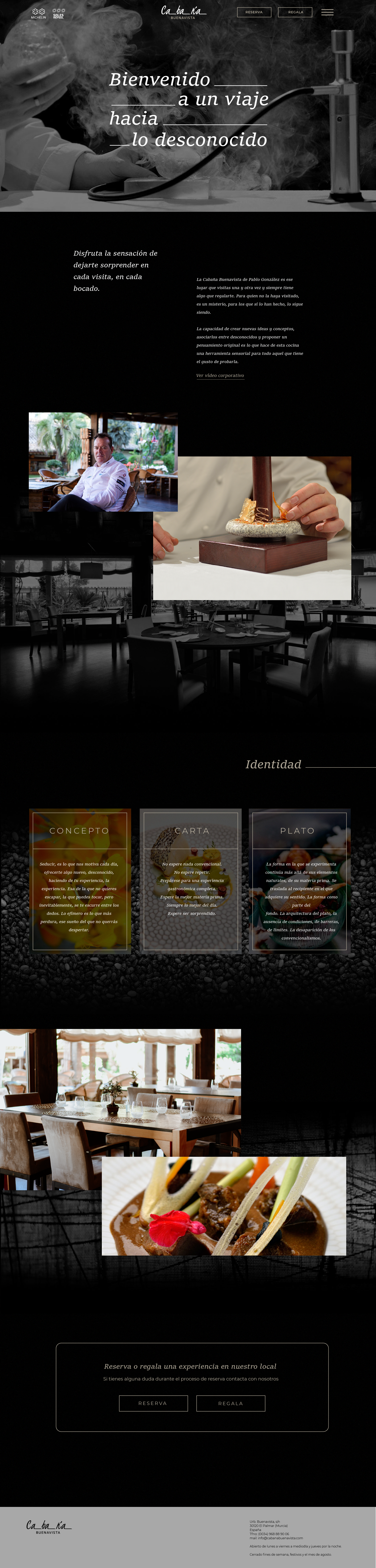 Diseño web Restaurante La Cabaña